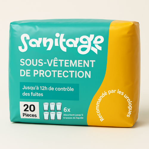 Sous-vêtement de protection absorbant - conçu pour un confort sans fuite